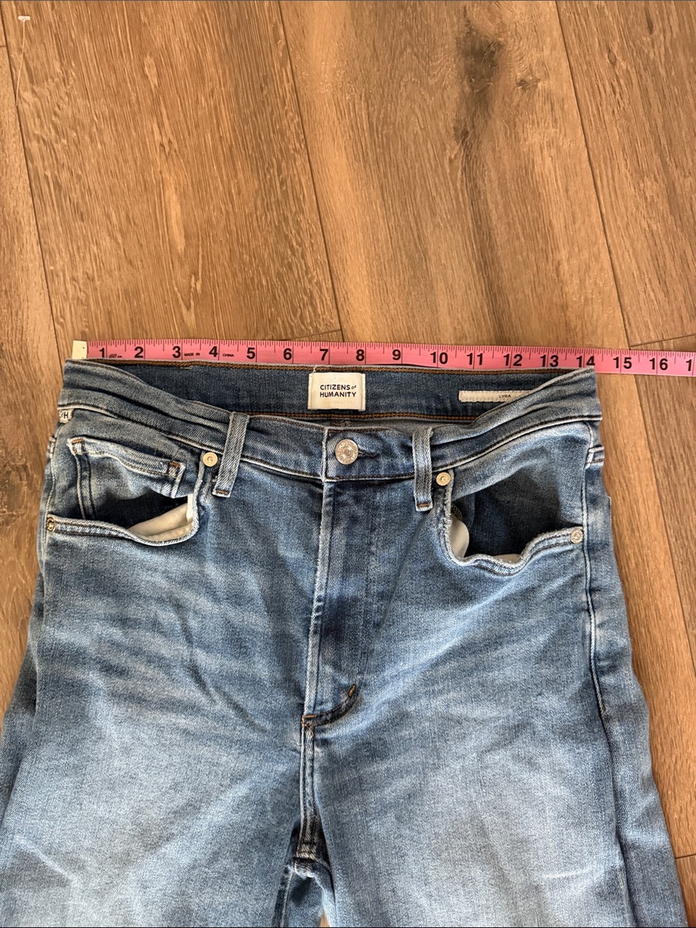 Citizens of Humanity Lyra Long High Rise Wide Leg Jeans- size 27 - Picture 6 of 10